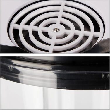 Пивна колона Relaxdays з 3 кранами, 4 л, диспенсер для напоїв з охолодженням, для саду, прозорий/чорний