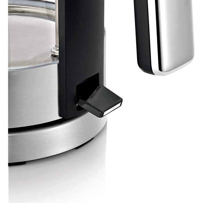 WMF Lono Glass Kettle 1.7 Liter, Glass Kettle with Scale Filter, Cordless, 3000 Watts, Matte Stainless Steel