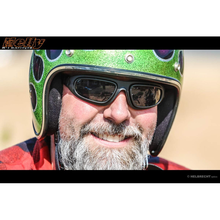 Окуляри для мотоциклістів HELLY No.1 Bikereyes Eagle, багатофункціональні, антизапотівні, вітрозахисні, змінні дужки та ремінець, захисне скло HLT, стандарт DIN EN 166