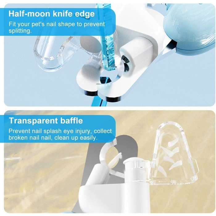 Тример для когтів домашніх тварин DONGKER з LED-підсвічуванням та гострою клинком, для собак та котів середніх та маленьких порід