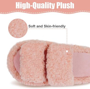 Тапочки жіночі OFFCUP Fuzzy з м'якою піною Memory, у формі акули, антиковзкі, теплі та зручні, рожеві, 38/39