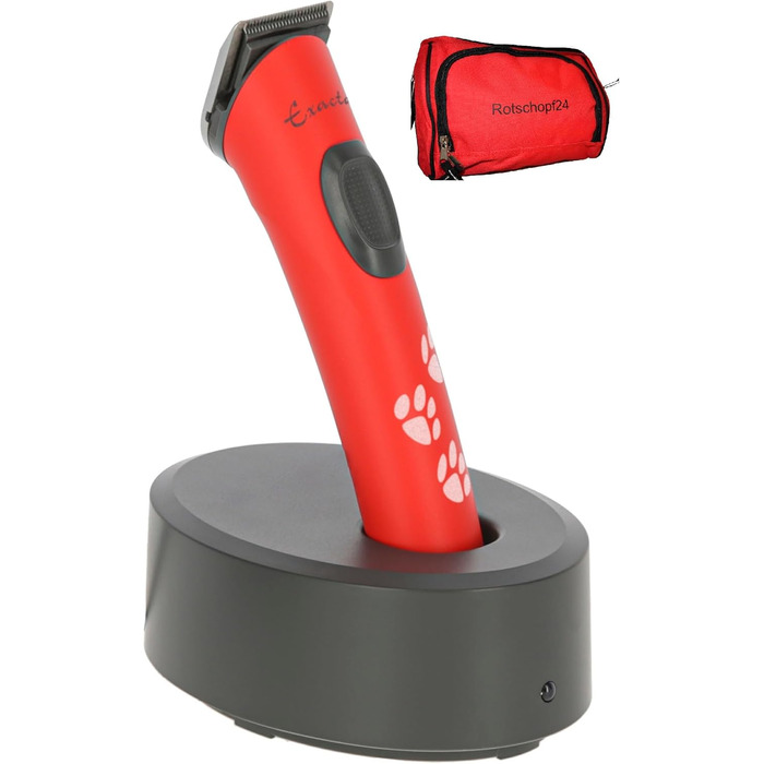 Машинка для грумінгу собак Aesculap Exacta in ROT: точність та комфорт для догляду за лапами та вухами. Li-Ion акумулятор та сумка в комплекті