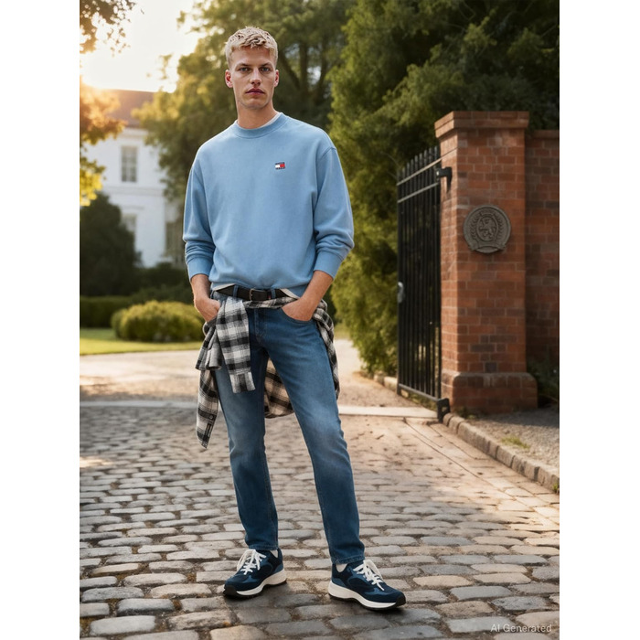 Джинси чоловічі Tommy Jeans Scanton Slim Fit Stretch 36W/32L Denim Medium