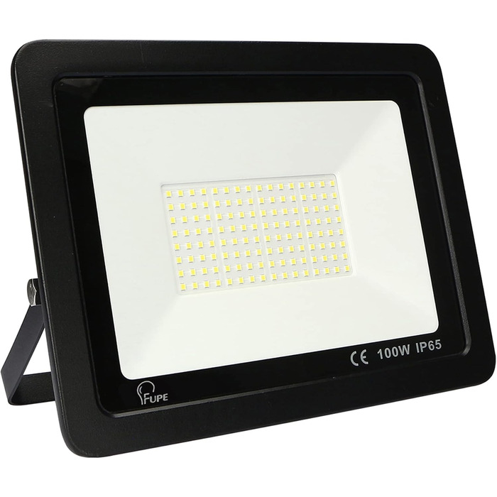 LED Floodlights Outdoor, LED Floodlights 100W, LED Outdoor Floodlights IP65 Waterproof, LED Spotlights 10000LM, LED Spotlights Outdoor 3000K Warm White, for Backyard, Garage, Hallway, Garden [Black]