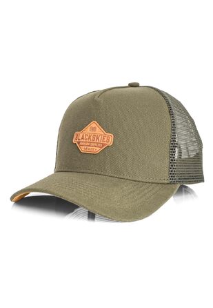 Кепка бейсболка Blackskies Essentials Trucker (Унісекс, зелено-коричнева) | Літо, вуличний стиль, кежуал