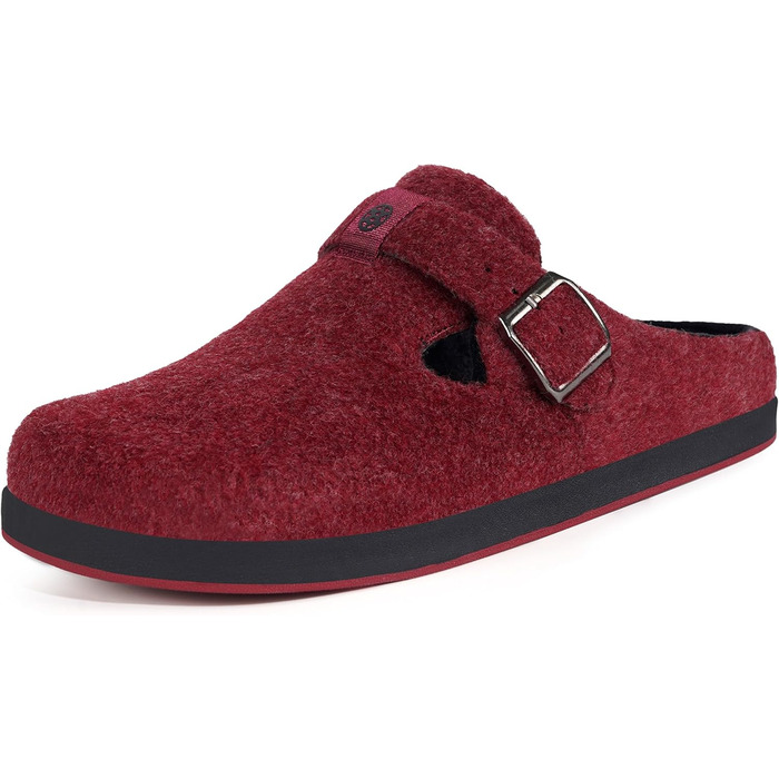 Тапочки халатні з фетру Gaatpot, зимові, теплі, для дому, чоловічі/жіночі, розмір 36-46 (43 EU), червоний A