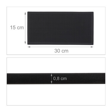 Relaxdays 2x Bar Mat 30x15 cm
