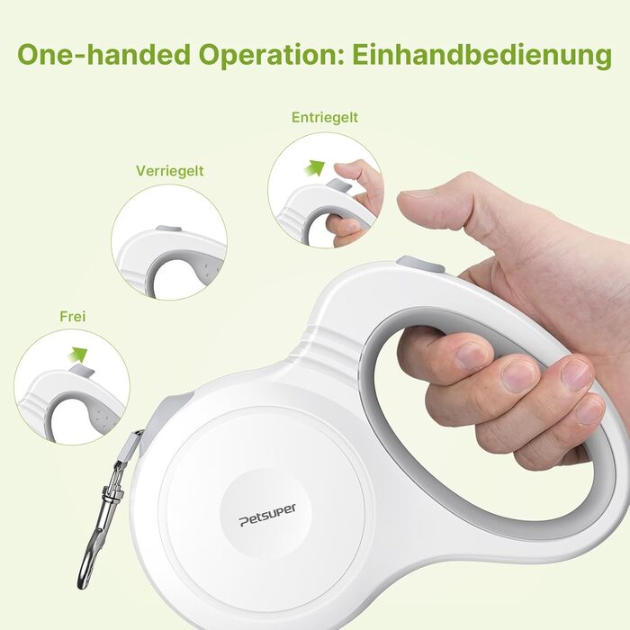 Рулетка для собак Active Brake - міцна повідка для середніх та великих собак до 60 кг (5 м)