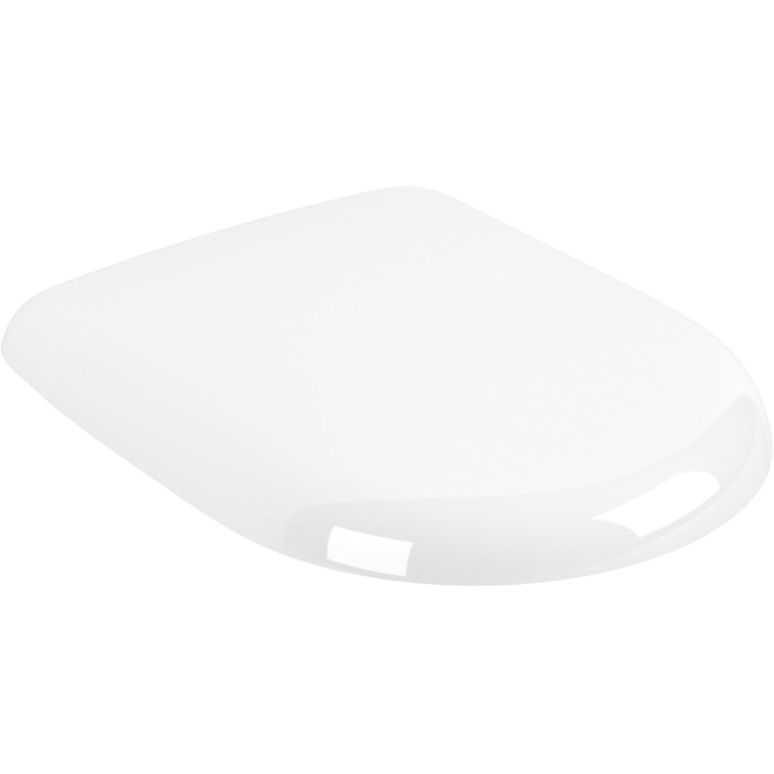 Сидіння для унітаза Villeroy & Boch O.novo D-подібне з мікроліфтом (SoftClose), Duroplast, білий глянець (Alpin)