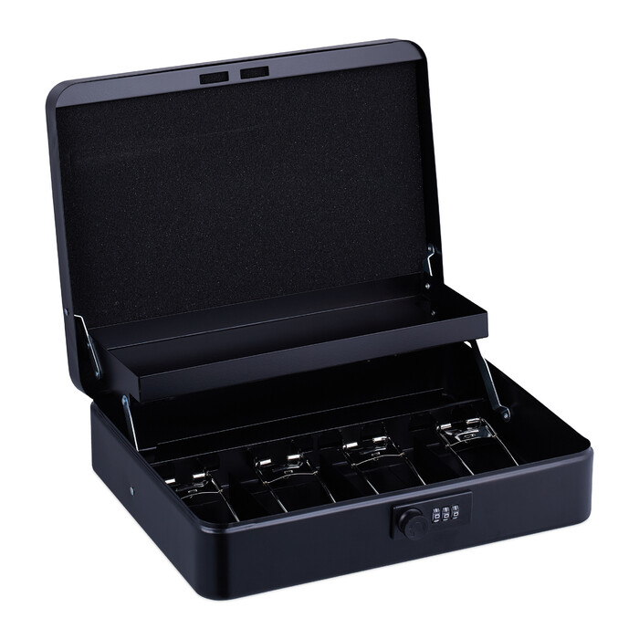 Relaxdays Money Box Combination Lock Euro