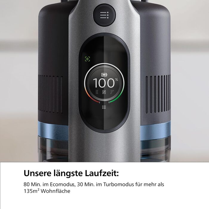 Вертикальний пилосос для вологого та сухого прибирання PHILIPS AquaTrio 9000 серії, чорний, час роботи 45 хв
