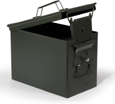 Ammunition Box, US Ammo Box, Cartridge Box, Storage Box for Lithium Batteries, Ammunition (Lockable - 28cm) (Lockable - 30cm)