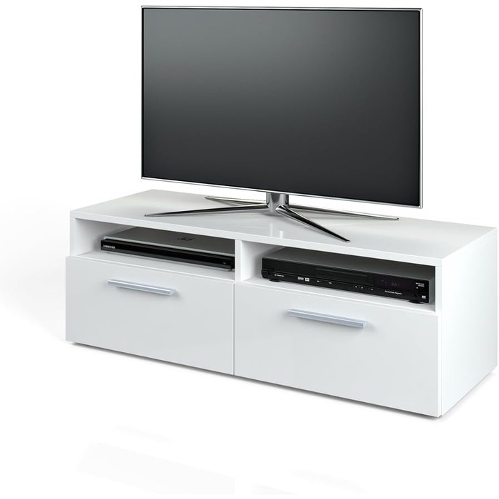 Тумба під телевізор Vicco Diego, білий глянець, 95x38 см