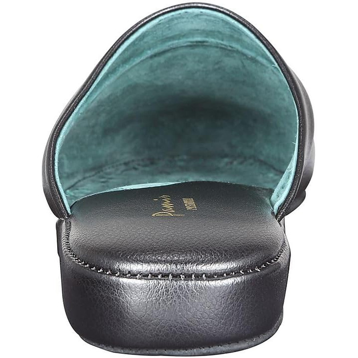 Чоловічі домашні тапочки Pamir з натуральної шкіри, підошва з шкіри, устілка з memory foam, розмір 42.5 EU, широкі, чорні