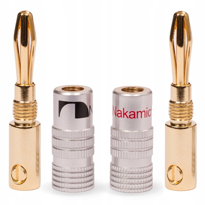 Бананові роз'єми для акустики Nakamichi HQ Gold, 8 шт.