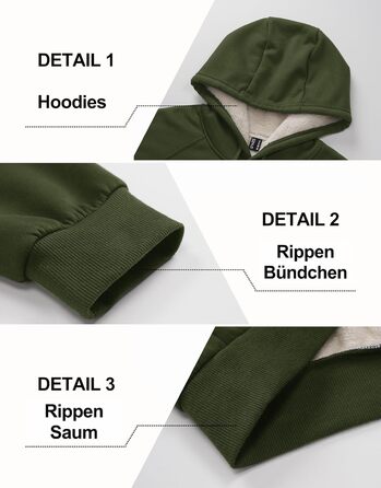 Качур Cavva для чоловіків з капюшоном, флісова кофта, військово-зелений, XL