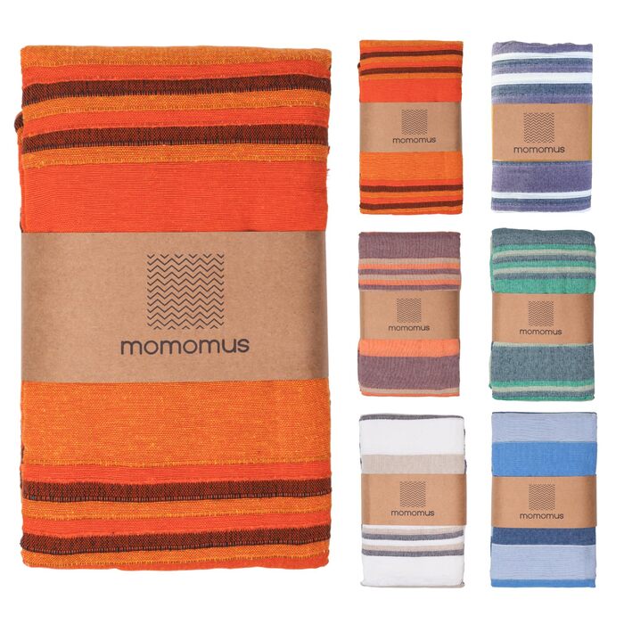 Плед для пікніка MOMOMUS XXL для пляжу та кемпінгу 210x240 см, помаранчевий - складаний, великий, без піску