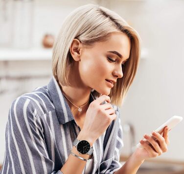 Жіночий годинник: аналоговий кварц, нержавіюча сталь, водонепроникний, сітка, ультратонкий комплект з браслетом (чорний корпус, срібний ремінець, срібний браслет)