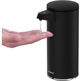 AIKE Automatic Soap Dispenser Stainless Steel with Sensor Infrared, 280ml Touchless Automatic Soap Dispenser USB Rechargeable