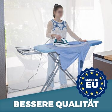 Ironing Board for Steam Ironing Station - Large XXL Stable Ironing Table Wide Ironing Boards - 130x50 cm