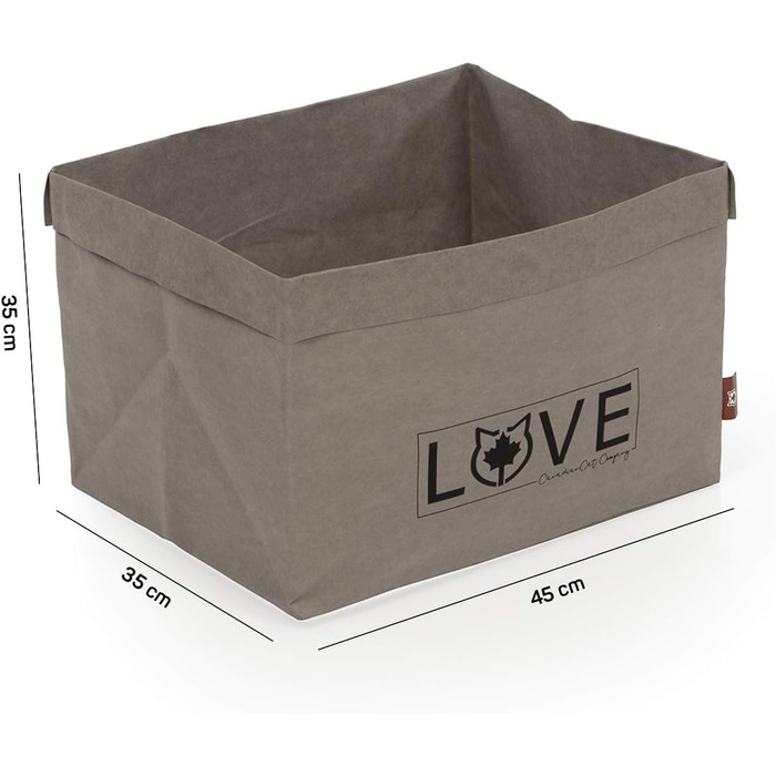 Котяче ліжко CanadianCat Kuschelbett - затишне ліжечко для котів, які люблять картон та папір, 45 x 35 x 35 см