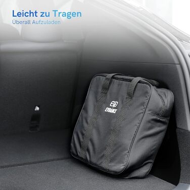 Кабель для зарядки електромобілів Тип 2, 16A, 3 фази, 11 кВт з сумкою, 8м. Сумісний з усіма електромобілями (22 кВт, 32A)