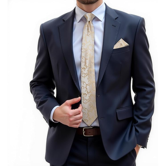 Чоловіча краватка DiBanGu бежевого кольору, модна, 150 см