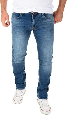 Чоловічі джинси WOTEGA Justin Slim-Fit, синій індиго, 34W/32L