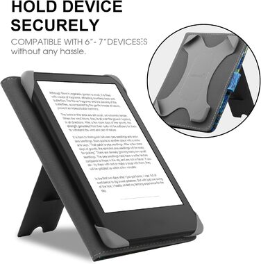 Чохол для електронних читалок 6.8-7 дюймів: Kindle, Kobo, Pocketbook, Tolino, Sony. Шкіряний чохол-підставка з принтом 