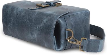 Чохол для камери MegaGear Torres з натуральної шкіри, оливковий (синій)