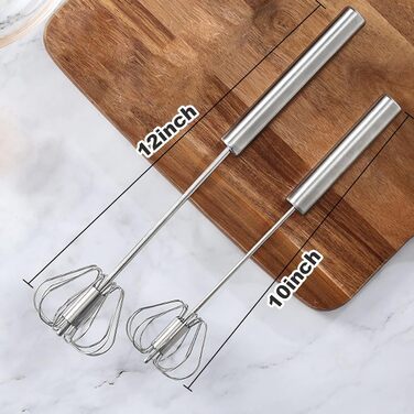 Набір міксерів для збивання яєць, 2 шт. з нержавіючої сталі