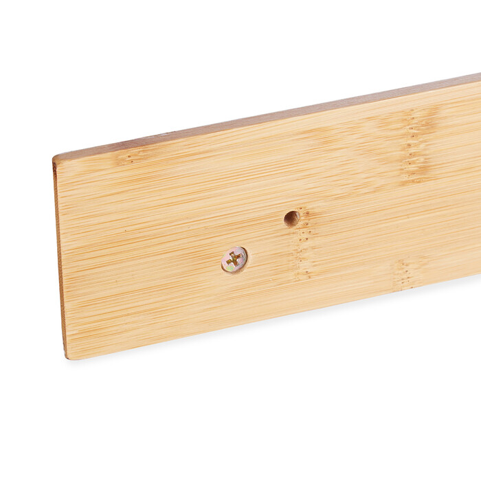 Relaxdays Bamboo Hook Strip, Natural