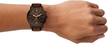 Годинник чоловічий Fossil Neutra Chronograph, шкіряний ремінець (темно-коричневий)