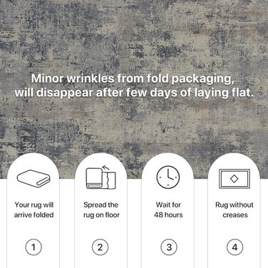 Килимок для вітальні BEIMO, абстрактний дизайн, короткий ворс, 120x170 см, антиковзаючі, для спальні, ванної, кухні, коридору, блакитний