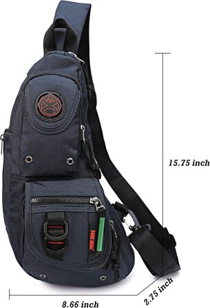 Сумка через плече Nicgid для чоловіків, Navy Blue (темно-синій)