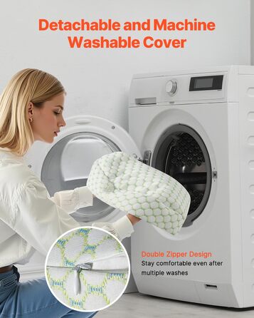 Подушка для вагітних VEVOR C-подібної форми, 133x63x21 см. Підтримка спини, живота, стегон та ніг. Знімний та пральний чохол.