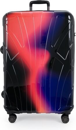 Чохол-валіза Suitline з жорстким корпусом, XL, 76 см, 96-110 літрів, ABS, матовий, червоний (Neon Red), з TSA-замком