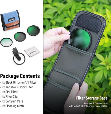 NEEWER Фільтр CPL 67mm для смартфонів та об'єктивів, циркулярний поляризаційний фільтр, сумісний з Android