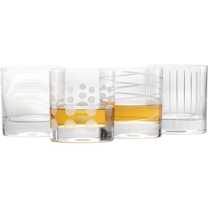 Бокали для Мартіні Mikasa Cheers, кришталь, 290 мл, набір 4 шт., сріблясті