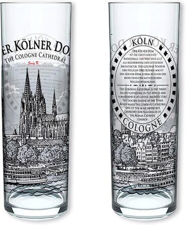 3forCologne Kölsch glasses, 6-pack, assorted colors, 0.2ml, Cologne sticks with Basic Law, beer glasses, drinking glasses with print. (MADE IN GERMANY), Size: MIX4