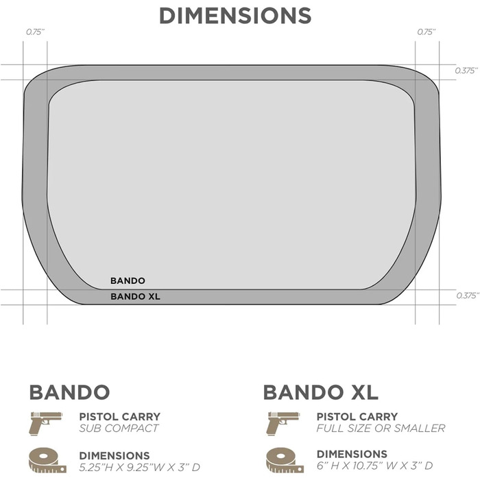 Унісекс бананка Bando Bag на пояс, сумка Bauchtasche