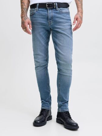 Джинси чоловічі JACK & JONES Glenn Slim Fit, оригінал, синій денім (32W/30L)