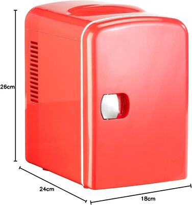 Міні-холодильник Rosenstein & Söhne для подорожей: 4 л, 12/230 В, з функцією підігріву, блакитний