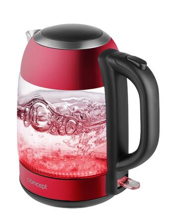 Скляний чайник CONCEPT з фільтром, 1,7 л