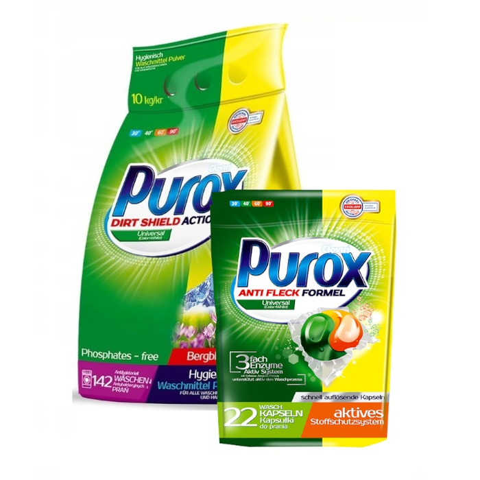 Універсальний пральний порошок Purox, 10 кг