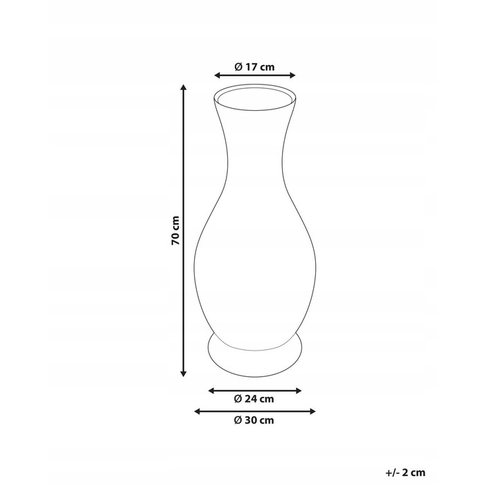 Дерев'яна ваза Beliani, 30 x 70 см