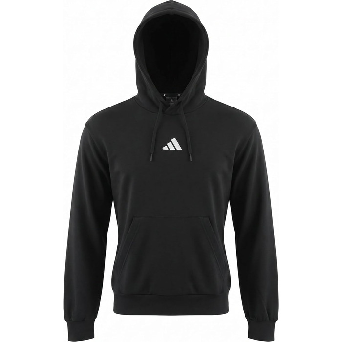 Чоловічий худі Adidas Essential Feelcozy з французьким трикотажем, чорний/білий, розмір XS