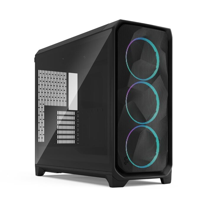 Корпус для ПК Fractal Design Meshify 3 XL White – з прозорим покриттям, RGB підсвітка, підтримка ATX, Mesh-панель, 3 вентилятори Momentum 14