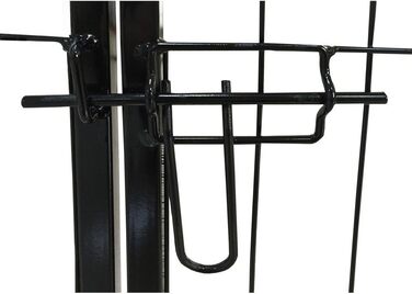 Клітка для цуценят Petigi, вольєр з порошковим покриттям, складана, розмір вічка 47 мм, для використання в саду, розмір (Ш x В): 80 x 100 см