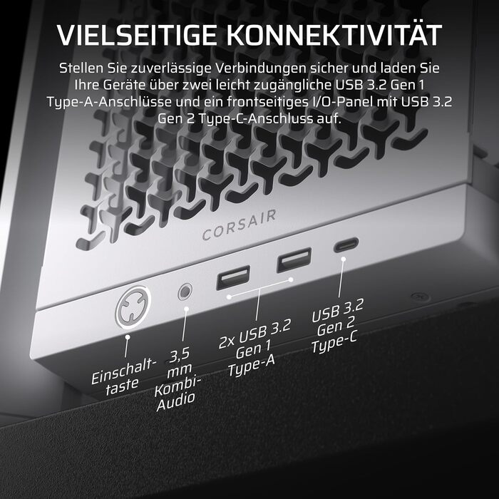 Корпус ПК CORSAIR 4000D Mid-Tower ATX з високим повітряним потоком та InfiniRail™